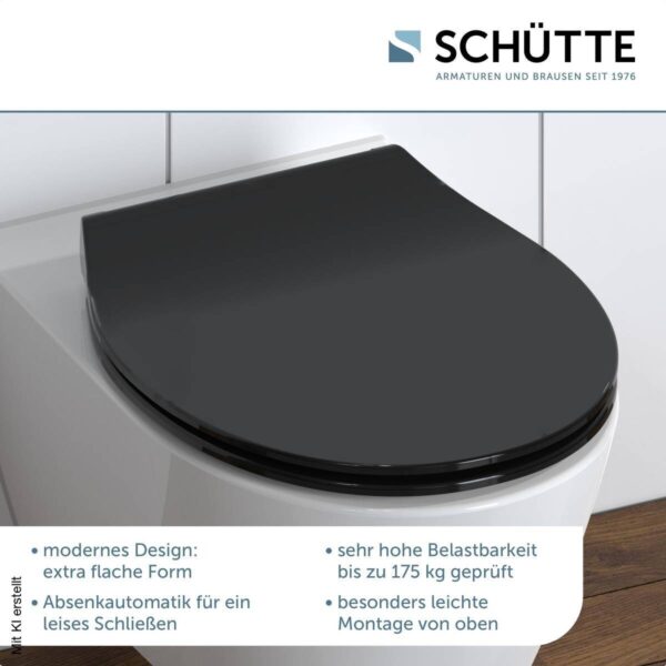 Eisl WC-Sitz Slim Black Duroplast Eisl WC-Sitz Slim Black Duroplast – Bild 4