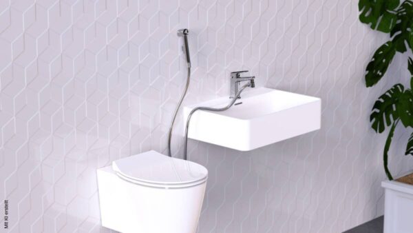 Eisl Waschbeckenbrause-Set Chrom B/H/L: ca. 3,3x18x150 cm – Bild 4