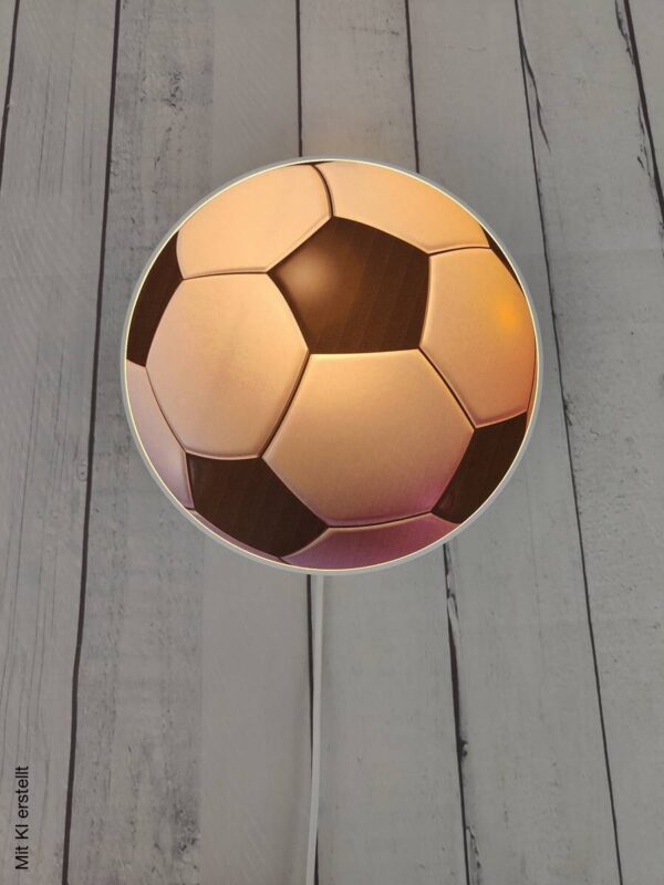 Niermann Kinderwandleuchte Fußball schwarz weiß Kunststoff – Bild 3