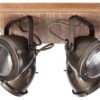 Brilliant Deckenleuchte Carmen Wood 72035/84 braun Metall Holz B/H/L: ca. 29x17,5x29 cm GU10 4 Brennstellen – Bild 4