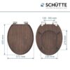 Schütte WC-Sitz DARK WOOD MDF Schütte WC-Sitz DARK WOOD MDF – Bild 2