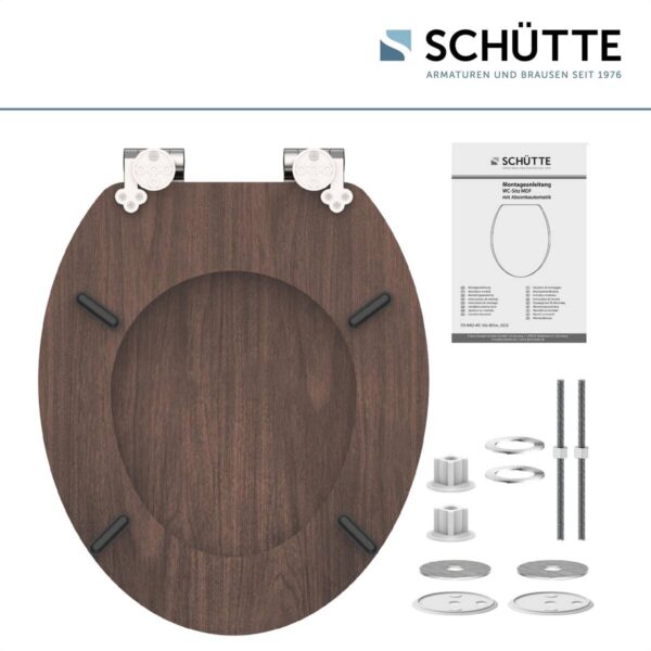 Schütte WC-Sitz DARK WOOD MDF Schütte WC-Sitz DARK WOOD MDF – Bild 3