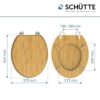 Schütte WC-Sitz NATURAL BAMBOO natur Bambus B/H/T: ca. 37,2x5,5x42,5 cm – Bild 2