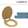 Schütte WC-Sitz NATURAL BAMBOO natur Bambus B/H/T: ca. 37,2x5,5x42,5 cm – Bild 3