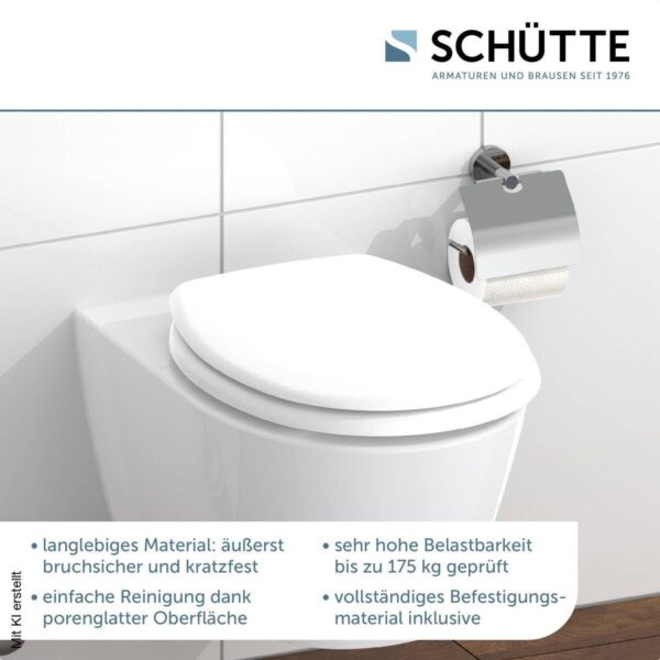 Schütte WC-Sitz WHITE Duroplast Schütte WC-Sitz WHITE Duroplast – Bild 2
