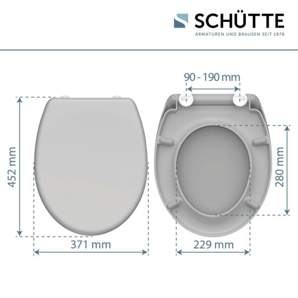Schütte WC-Sitz GREY Duroplast Schütte WC-Sitz GREY Duroplast – Bild 2