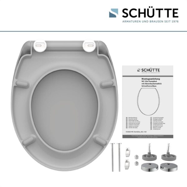 Schütte WC-Sitz GREY Duroplast Schütte WC-Sitz GREY Duroplast – Bild 4