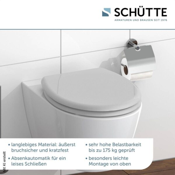 Schütte WC-Sitz GREY Duroplast Schütte WC-Sitz GREY Duroplast – Bild 5