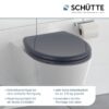 Schütte Duroplast WC-Sitz ANTHRAZIT Duroplast Schütte Duroplast WC-Sitz ANTHRAZIT Duroplast – Bild 3