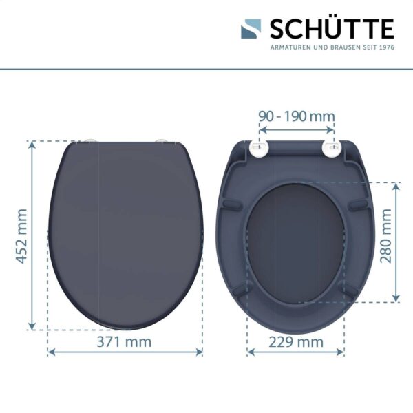 Schütte Duroplast WC-Sitz ANTHRAZIT Duroplast Schütte Duroplast WC-Sitz ANTHRAZIT Duroplast – Bild 4