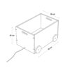 Kesper Spielzeugkiste B/H/L: ca. 35x30x50 cm Kesper Spielzeugkiste B/H/L: ca. 35x30x50 cm – Bild 2