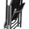 VCM Klappsessel schwarz Aluminium B/H: ca. 56x105 cm – Bild 4
