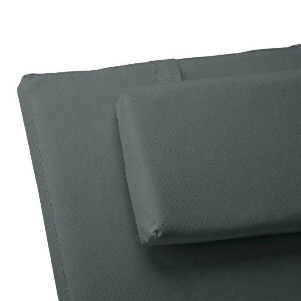 VCM Liegenauflage 2er Set anthrazit Polyester B/L: ca. 58x188 cm – Bild 3