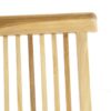 VCM Gartenstuhl 4er Set braun Teakholz B/H/T: ca. 46x89x62 cm – Bild 2