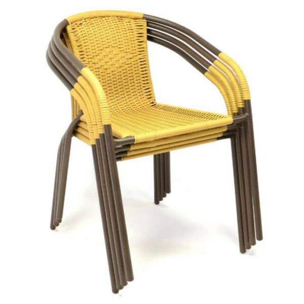 VCM Gartensitzgruppe braun Stahl B/H/T: ca. 53x73x60 cm – Bild 2