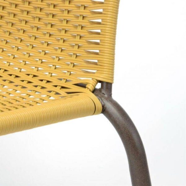 VCM Gartensitzgruppe braun Stahl B/H/T: ca. 53x73x60 cm – Bild 5
