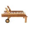 VCM Gartenliege braun Teakholz B/H/L: ca. 57x34x200 cm VCM Gartenliege braun Teakholz B/H/L: ca. 57x34x200 cm – Bild 2