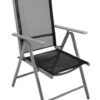 VCM Gartensitzgruppe schwarz Stahl B/H/T: ca. 56x105x65 cm – Bild 3