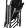 VCM Klappsessel 4er Set schwarz Aluminium B/H/T: ca. 56x105x65 cm – Bild 3