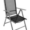 VCM Klappsessel 4er Set schwarz Aluminium B/H/T: ca. 56x105x65 cm – Bild 5