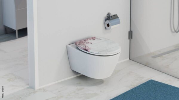 Eisl WC-Sitz Flower&Wood MDF – Bild 3