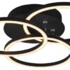 Reality Deckenleuchte Circle mattschwarz Metall B/L: ca. 9,5x43,5 cm 3 Brennstellen – Bild 2