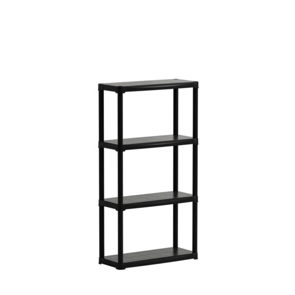 ArtPlast Kunststoffregal schwarz Kunststoff B/H/T: ca. 70x133x30 cm – Bild 3