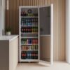 POCOline Glastürkühlschrank GTK 140-237CW weiß B/H/T: ca. 54x140x55 cm – Bild 2