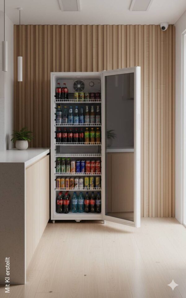 POCOline Glastürkühlschrank GTK 140-237CW weiß B/H/T: ca. 54x140x55 cm – Bild 2
