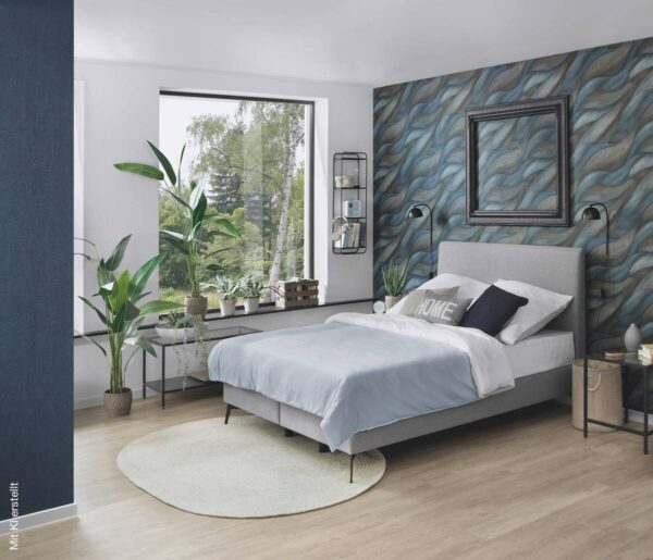 Erismann Vliestapete Grafik blau türkis B/L: ca. 53x1005 cm – Bild 2
