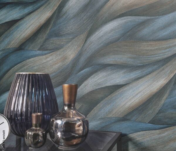 Erismann Vliestapete Grafik blau türkis B/L: ca. 53x1005 cm – Bild 3