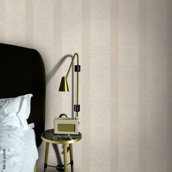 Erismann Vinyltapete Ornament beige B/L: ca. 53x1005 cm – Bild 4