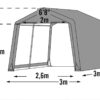 ShelterLogic Gartenhaus Shed-in-a-Box grau B/H/L: ca. 300x240x300 cm – Bild 5