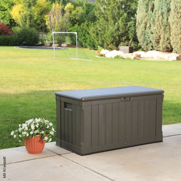 Lifetime Kissenbox Premium 440L braun Kunststoff B/H/T: ca. 128x67x64 cm – Bild 4