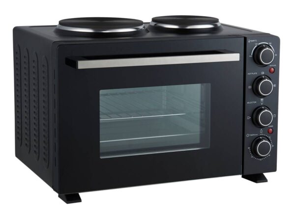 POCOline Mini-Backofen silber Glas B/H/L: ca. 42,6x35,7x51,1 cm ca. 30 l – Bild 3