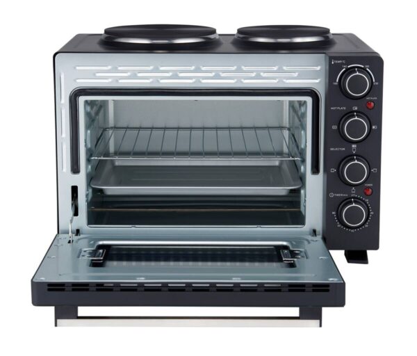 POCOline Mini-Backofen silber Glas B/H/L: ca. 42,6x35,7x51,1 cm ca. 30 l – Bild 4