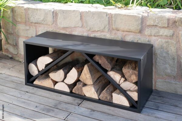 Westmann Kaminholzregal schwarz – Bild 2