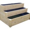 Westmann Treppenhochbeet Premium natur Lärche B/H/L: ca. 76x64x120 cm – Bild 5