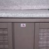 deVries Strandkorb PURE Wave XL grey Des. 484 grau Kunststoff B/H/T: ca. 140x160x80 cm – Bild 4