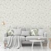Vliestapete Blumen creme bunt B/L: ca. 53x1005 cm – Bild 2
