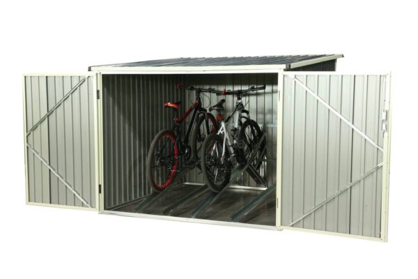 Westmann Fahrradgarage Gartenbox anthrazit anthrazit B/H/L: ca. 203x158x200 cm – Bild 4