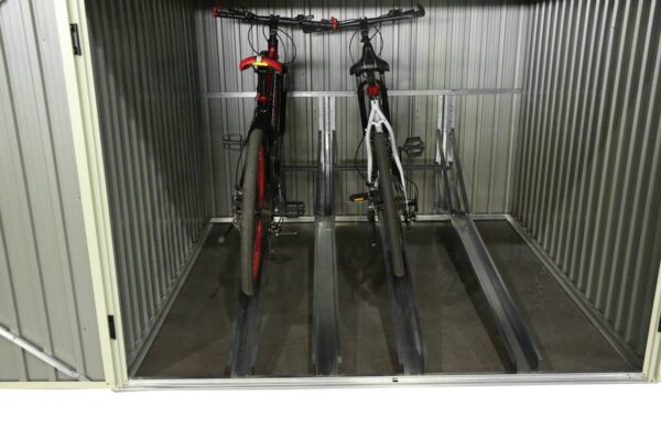 Westmann Fahrradgarage Gartenbox anthrazit anthrazit B/H/L: ca. 203x158x200 cm – Bild 5