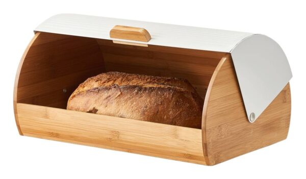 Zeller Brotkasten weiß Bambus B/H/L: ca. 27x19x39 cm Zeller Brotkasten weiß Bambus B/H/L: ca. 27x19x39 cm – Bild 3