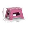 Zeller Klapphocker beere B/H/L: ca. 28x22x35 cm Zeller Klapphocker beere B/H/L: ca. 28x22x35 cm – Bild 2