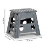 Zeller Klapphocker anthrazit B/H/L: ca. 30x32x37 cm Zeller Klapphocker anthrazit B/H/L: ca. 30x32x37 cm – Bild 3