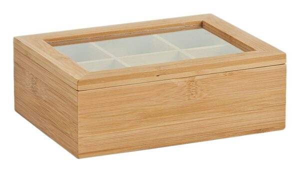 Zeller Teebeutelbox natur Bambus B/H/L: ca. 16x7,5x22 cm Zeller Teebeutelbox natur Bambus B/H/L: ca. 16x7,5x22 cm – Bild 2