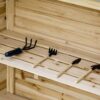 Outsunny Gartenschrank natur Holz B/H/T: ca. 83x92x40 cm – Bild 3