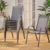 POCOline Gartenstühle Malta anthrazit Stahl B/H/L: ca. 55x93x74 cm – Bild 3