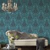 A.S.Creation Vliestapete Attractive Barock türkis grau B/L: ca. 53x1005 cm – Bild 2