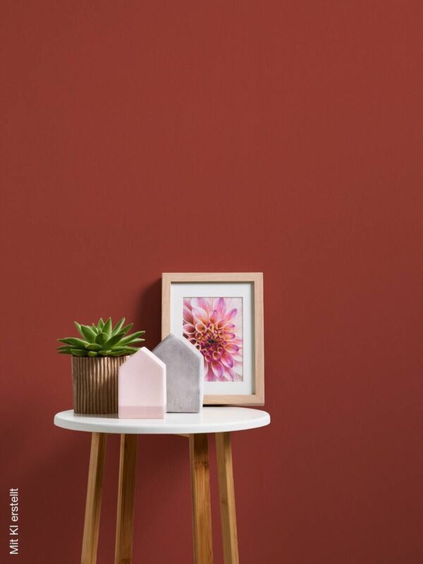 Livingwalls Vliestapete Best of Vlies Uni rot B/L: ca. 53x1005 cm – Bild 5